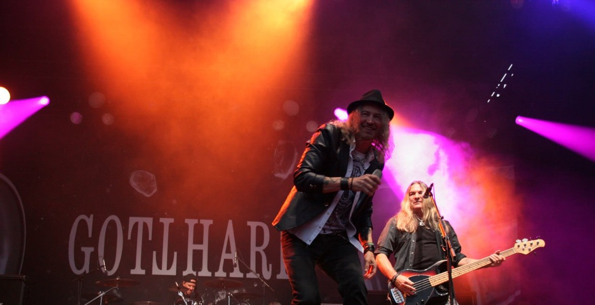 Nic Maeder i Gotthard på scen