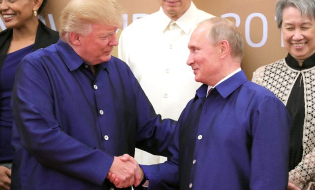 Putin tackar Trump för terrorbekämpande samarbete