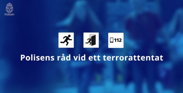 Polisen släpper informationsfilm om hur du ska agera vid ett terrordåd