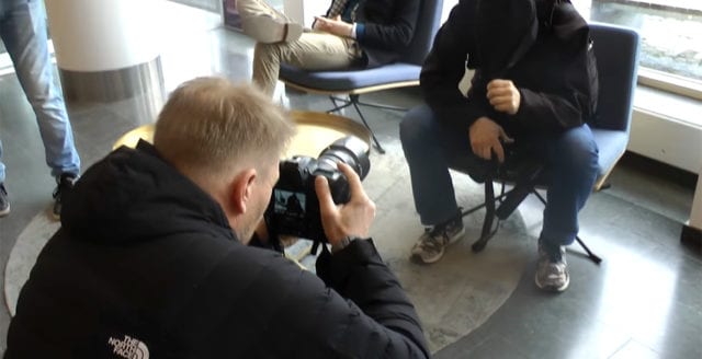 DN-fotograf ofredade oberoende journalister vid DN:s huvudkontor