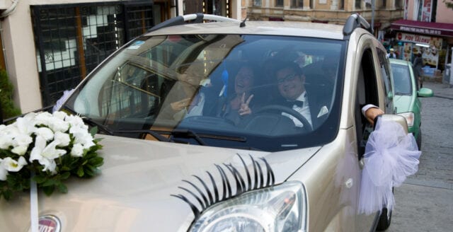 Turkiskt bröllop orsakade stopp i tysk biltrafik
