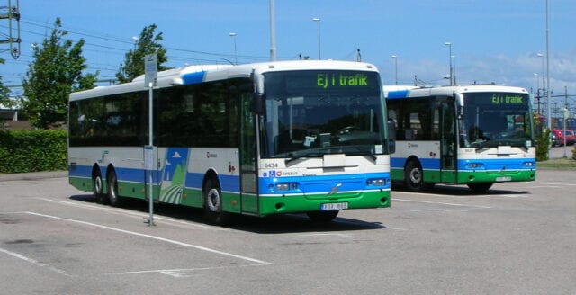 Busschaufför knivhöggs i Falkenberg