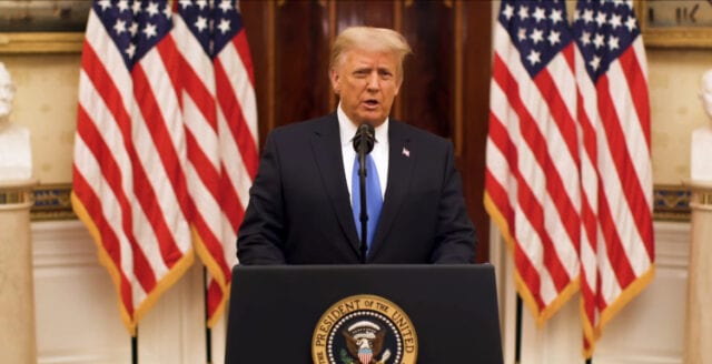 Donald Trumps avskedstal: Jag startade inga krig