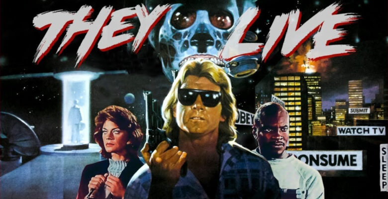 They Live Lettering They Live: Ett profetiskt porträtt av samhällsbedrägeriet - Nya Dagbladet