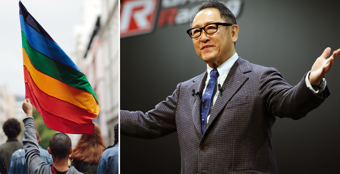 Toyota hbtq Akio Toyoda