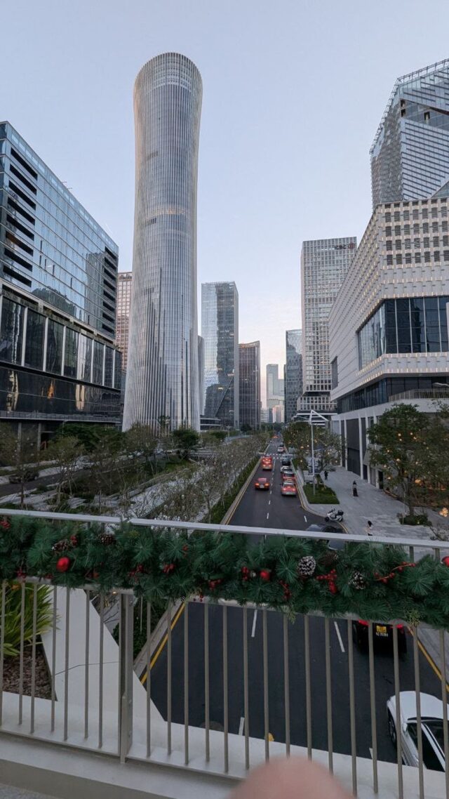 Juldekorationer i Shenzhen