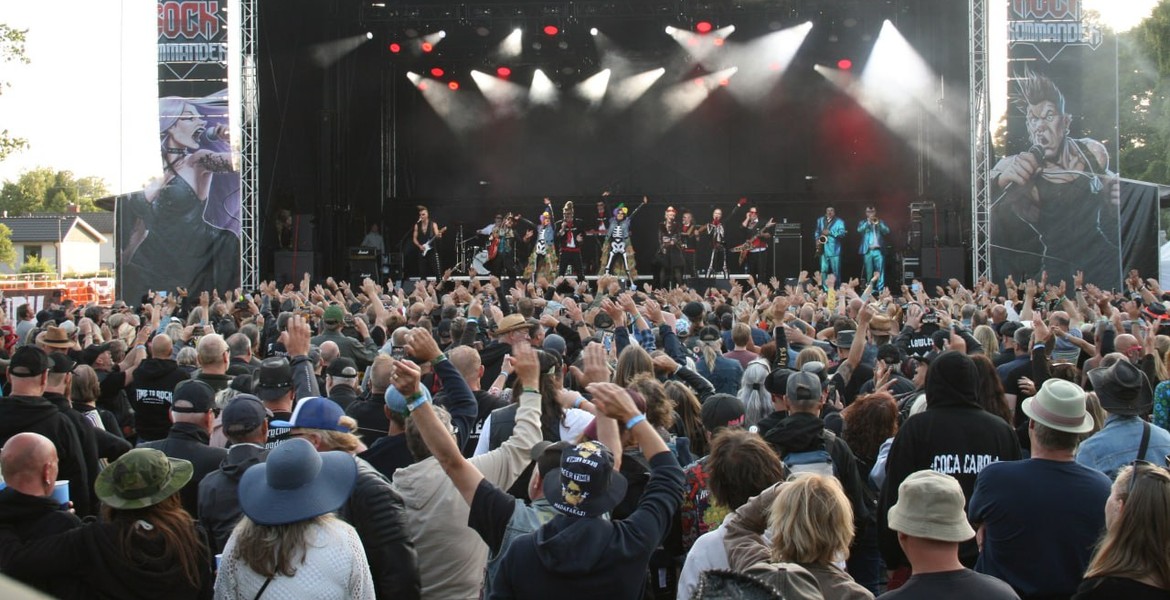 Publikhavet under Leningrad Cowboys framträdande