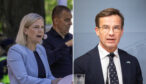 Magdalena Andersson och Ulf Kristersson i ett montage.
