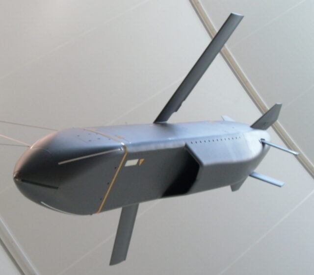 Storm Shadow-kryssningsrobot utställd på RAF Museum i London.