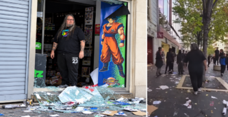 Pierre försökte försvara spelbutiken i Nice – nu varnar han för falska insamlingar